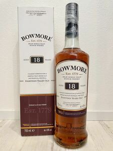 送料無料 ボウモア 18年 アイラ サントリー アイラの女王 新品未開栓箱付 700ml 43% BOWMORE ISLAY SINGLE MALT SCOTCH WHISKY 