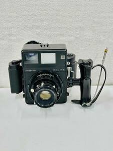 IYS63127 MAMIYA マミヤ UNIVERSAL ブラック ボディ レンズセット MAMIYA-SEKOR 1:3.5 100mm付き 現状品