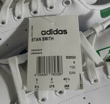 新品 スタンスミス 2019年製 JP27.5cm 白×緑 M20324 生産終了 天然皮革 adidas stansmith ホワイト×グリーン 本革 ABCマート 定番人気_画像8