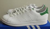 新品 スタンスミス 2019年製 JP27.5cm 白×緑 M20324 生産終了 天然皮革 adidas stansmith ホワイト×グリーン 本革 ABCマート 定番人気_画像1