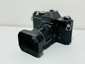 ASAHI PENTAX SPOTMATIC F フィルムカメラ Super-Multi-Coated TAKUMAR 1:2/35 メタルフード付属 未チェック 現状品 管理番号12152