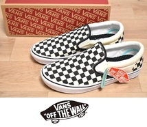 【即決】新品 VANS Comfycush Slip-On 25cm バンズ コンフィクッシュ スリッポン チェッカーボード チェック ◆_画像1