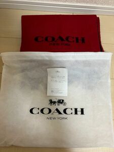 コーチ　coach マフラー　赤　レッド