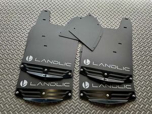 【LANDLIC JAPAN】150プラド後期車用☆マッドフラップ （ブラック）☆LANDLIC JAPAN☆高品質！☆匿名配送！