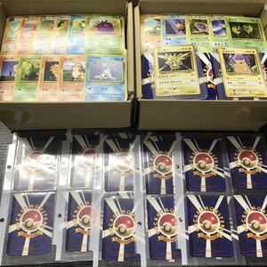 ポケモンカード　大量 まとめ売り　引退品 旧裏シート付き PCG 1円スタート　サンダー　ピカチュウ　2000枚