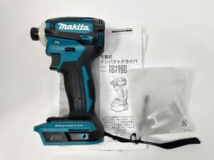 未使用 マキタ(Makita) 充電式インパクトドライバ(青) 18V TD172DZ 本体のみ