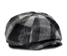 x006c 　冬の格子縞　ウール素材で 厚みのある　キャスケット キャップ　帽子　2色 2サイズ 選択_画像6