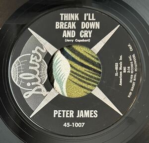 Peter James 1960 US Original 7inch Think I'll Break Down And Cry …