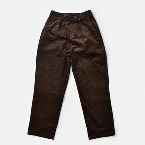 【新作】GRAMICCI ストレッチ コーデュロイ ベルトパンツ レディース M ブラウン