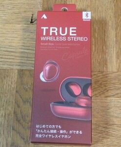 ★ALPEX アルペックス〓 TRUE 完全ワイヤレスイヤホン BTW-A3700RD レッド 〓未使用品