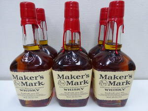 ◆◇【未開栓】 メーカーズマーク レッドトップ 6本 4200ml Maker`s Mark BOURBON WHISKY 700ml 45％◇◆