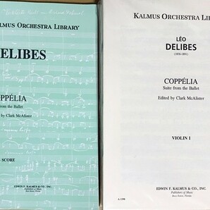 ドリーブ バレエ組曲「コッペリア」 (スコア＋パート譜) 輸入楽譜 Coppelia Suite from the Ballet edited by Clark McAlister 洋書の画像1