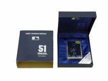 【未使用】ジッポ 2001 limited edition 51 MARINERS イチロー 限定ジッポ サイン入りモデル ライター ZIPPO 箱付き [B164U351]_画像6