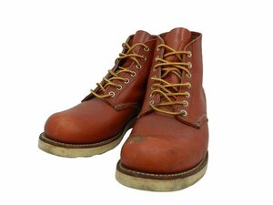 レッドウィング プレーントゥブーツ 26.5cm 8166 レッドブラウン REDWING 中古品 [B155U503]