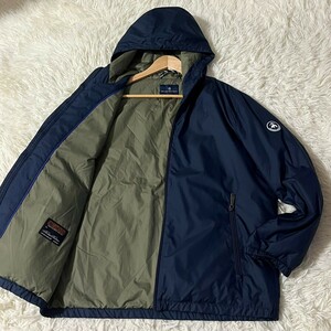 未使用級/XL相当●ブルックスブラザーズ【近年モデル】BROOKS BROTHERS ジップアップ ジャケット ブルゾン ロゴワッペン 刻印ジップ