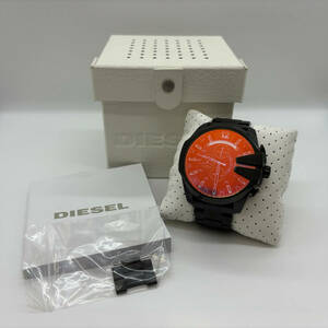 #1204 DISEL ディーゼル 腕時計 DZ-4318 メンズ クロノグラフ ONLY THE BRAVE 10BAR 箱 説明書付 ジャンク