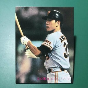 1981年　カルビー　プロ野球カード　81年　384番　巨人　淡口　　【管C22】