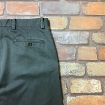 BP2-812★W86センチ位★USA買付商品★【DOCKERS】オリーブグリーンカラー トラウザーズパンツ【W34 メンズ L】古着 リーバイス ワーク_画像9