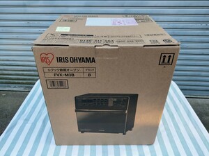 開封済 未使用 アイリスオーヤマ(IRIS OHYAMA) リクック オーブントースター FVX-M3B-B ブラック オイルレス ヘルシー調理 4枚焼トースター