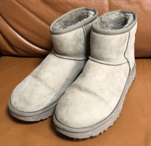 UGG アグ メンズ ムートンブーツ 25cm 1016222 CHE:W CLASSIC MINI II クラシック ミニ ベージュ 26cm