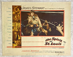 US版1/2sh『翼よ! あれが巴里の灯だ/ The Spirit of St. Louis 』(1957年) ジェームズ・ステュアート、ビリー・ワイルダー監督 