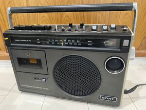 1円スタート SONY ソニー ラジカセ CF-1980 FM/AM ラジオカセット ラジカセ レトロ 通電確認済み 中古 オーディオ機器
