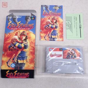 美品 SFC スーパーファミコン ファイヤーファイティング Fire Fighting 箱説付 ジャレコ JALECO【10