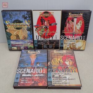 PC-8801SR 5インチFD ソーサリアン Ver1.1/ユーティリティ/追加シナリオ Vol.1/戦国/ピラミッド まとめて5本セット Falcom 動作未確認【20