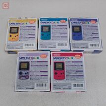 ※箱/取説のみ GBC ゲームボーイカラー CGB-001 パープル/クリアパープル/ブルー/レッド/イエロー 計5個セット 任天堂 Nintendo【10_画像2