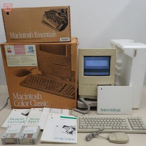 Apple Macintosh Color Classic II (M1600) 本体 HDD無し キーボード・マウス・箱説FD付 アップル マッキントッシュ カラクラ 現状品【60