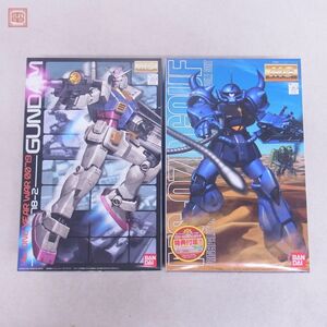 未組立 バンダイ MG 1/100 RX-78-2 ガンダムVer.ONE YEAR WAR 0079/MS-07B グフ まとめて2個セット BANDAI GUNDAM GOUF【40