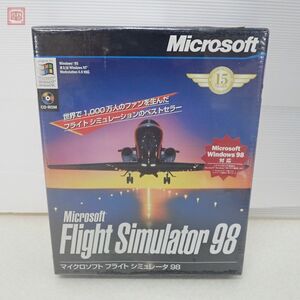 未開封 Windows95/98/NT CD-ROM マイクロソフト フライトシミュレーター 98 Flight Simulator Microsoft【20
