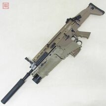 東京マルイ 次世代電動ガン スカーH フラットダークアース スカー ヘビー SCAR-H サイレンサー+EGMLグレネードランチャー付 現状品【40_画像1