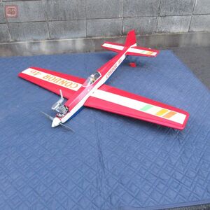 引取限定 詳細不明 全長約122cm/ウイングスパン150cm エンジン/サーボ/受信機搭載 RC ラジコン 飛行機 動作未確認 現状品【HT