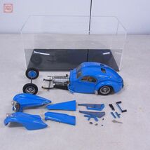 製作品 メーカー不明 全長約33cm ブガッティ 57Sクーペ BUGATTI ケース付 破損有 ジャンク【FD_画像1