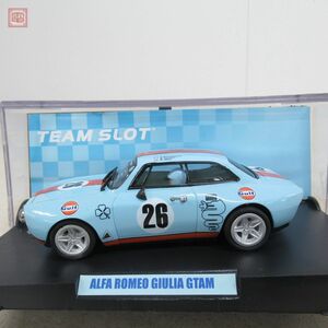 チームスロット 1/32 アルファロメオ ジュリア GTAM ガルフ No.11601 スロットカー TEAM SLOT ALFA ROMEO GIULIA 動作未確認【10