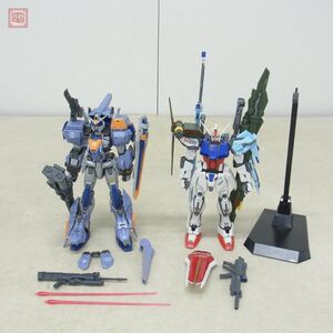 組立済 バンダイ MG 1/100 デュエルガンダム アサルトシュラウド/ランチャー/ソードストライクガンダム 計2点セット ガンプラ 現状品【20