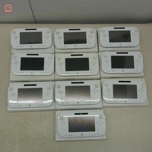WiiU シロ 32GB 本体＋パッド 10セット Nintendo 任天堂 動作確認済【40