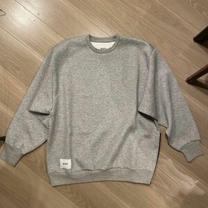 サイズ2 WTAPS BEND ZIP DETAIL SWEAT スウェット トレーナー グレー クルーネック ダブルタップス neighborhood ネイバーフッド Supreme