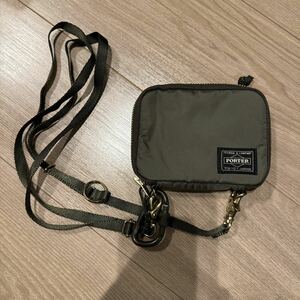 ポーター リバティー ウォレット 835-16501 吉田カバン 財布 メンズ PORTER オリーブ タンカー ショルダーバッグ BAG