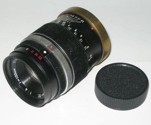 即決 (k3914) 改造レンズ ROKKOR-TC 1:4 f=105mm プリセット絞り M42マウント ジャンク