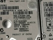 HGST Z7K500-500 500GB HDD 4個セット ジャンク扱い_画像2