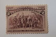 アメリカ 1892年 2セント 未使用切手 2_画像1