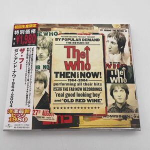 【帯付】THE WHO/ザ・フー/Then and Now/CD/1964-2004