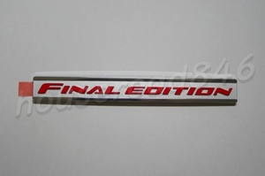 ランサーエボリューション10 FINAL EDITION エンブレム LANCER EVOLUTIONⅩ CZ4A 4B11 FINAL EDITION EMBLEM JDM