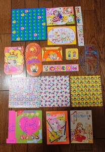 * Showa Retro * young lady manga magazine etc.. appendix paper thing set * Ciao Hana to Yume ...