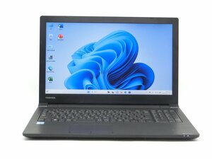 中古/15型/ノートPC/Win11/新品SSD256GB/8GB/6世代i3/TOSHIBA　B55/B 　新品無線マウス 　HDMI USB3.0　 WPS office2搭載