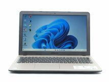 Win11H/カメラ内蔵/中古/15型/ノートPC/新品SSD256GB/4GB/AMD　E1-7010/ASUS　X540Y　即使用可　WPS office2搭載_画像1