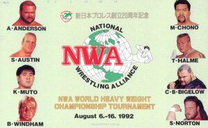 ★蝶野正洋/武藤敬司/他　NWA　新日本プロレス★テレカ５０度数未使用mt_122