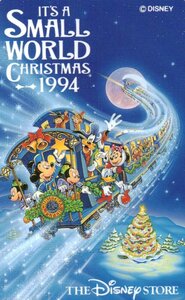 ★ミッキー/他　イッツ・ア・スモールワールドクリスマス1994　ディズニーストア★テレカ５０度数未使用mt_91